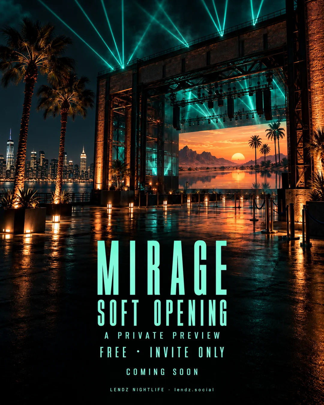 Mirage soft opening: a private preview, free and invite only, coming soon